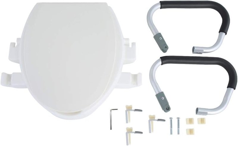 Raised Toilet Seat with Arm Rests DS-BTH-005