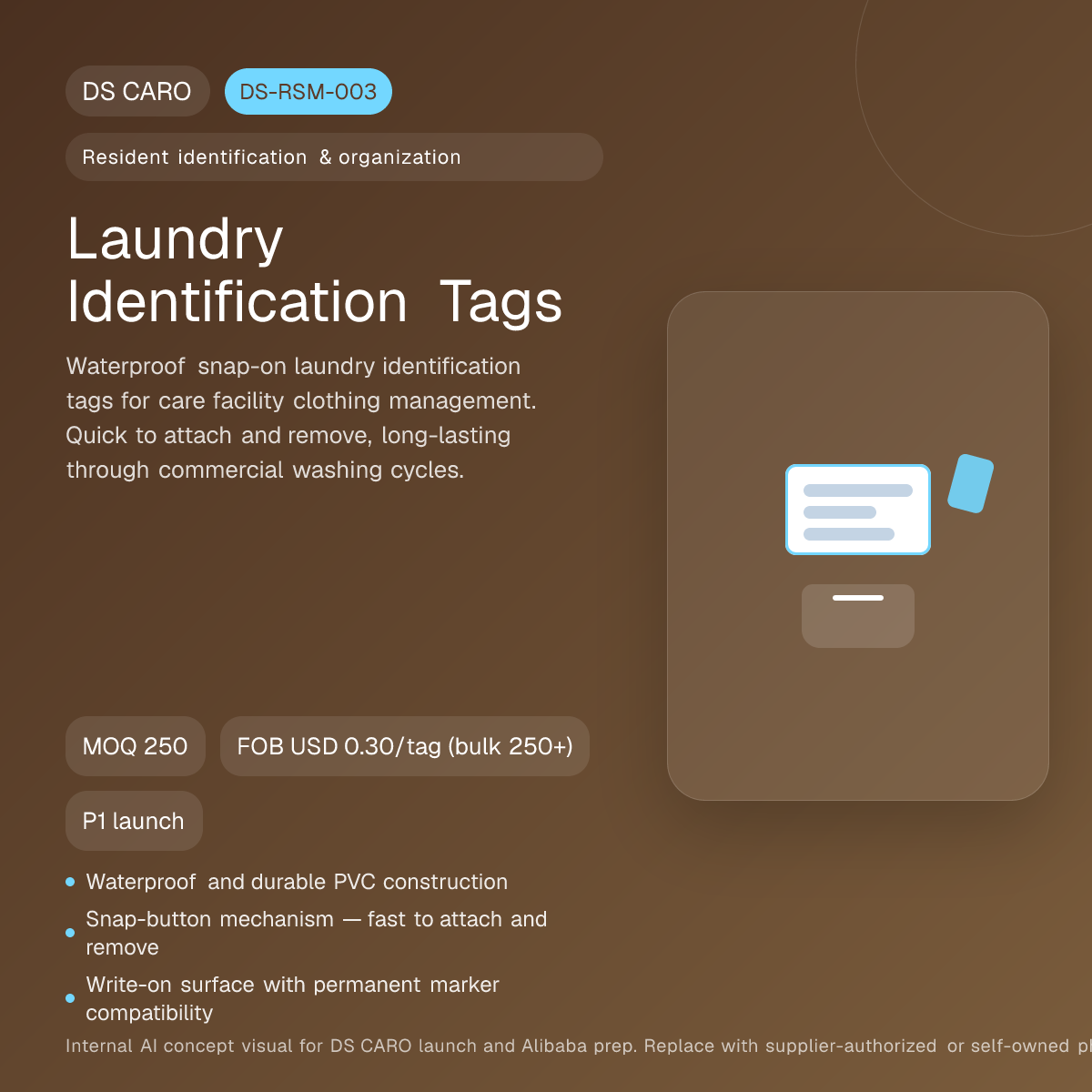 Laundry Identification Tags