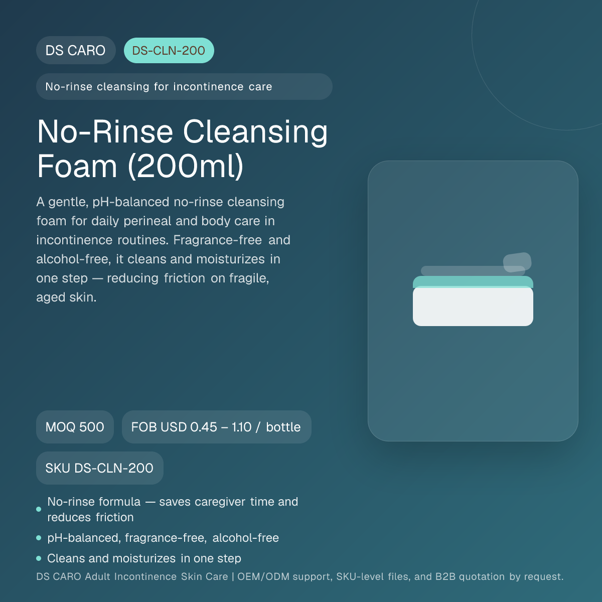 No-Rinse Cleansing Foam (200ml)
