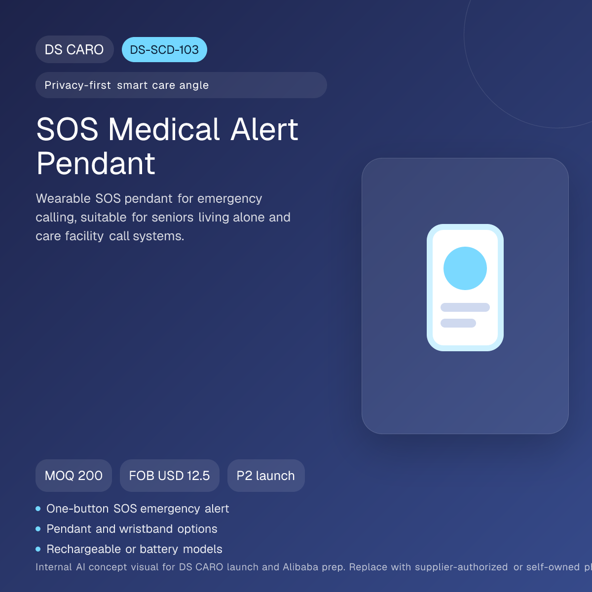 SOS Medical Alert Pendant