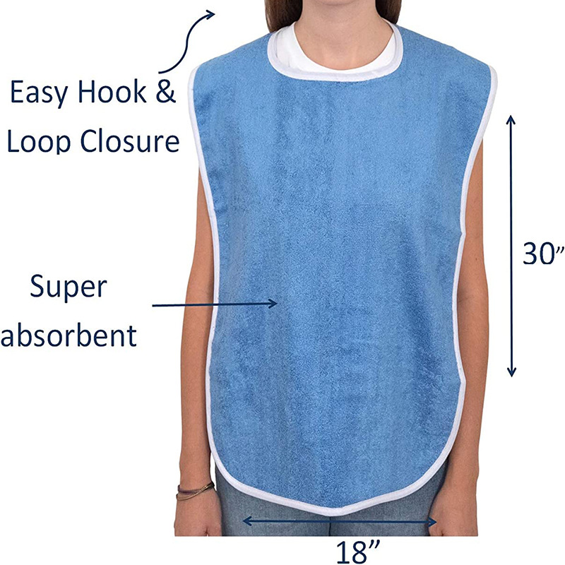 Reusable Adult Bib with Crumb Catcher - Image 2