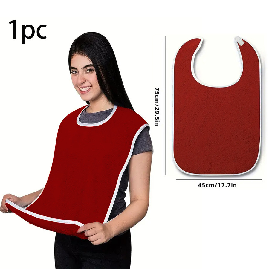 Reusable Adult Bib with Crumb Catcher - Image 9