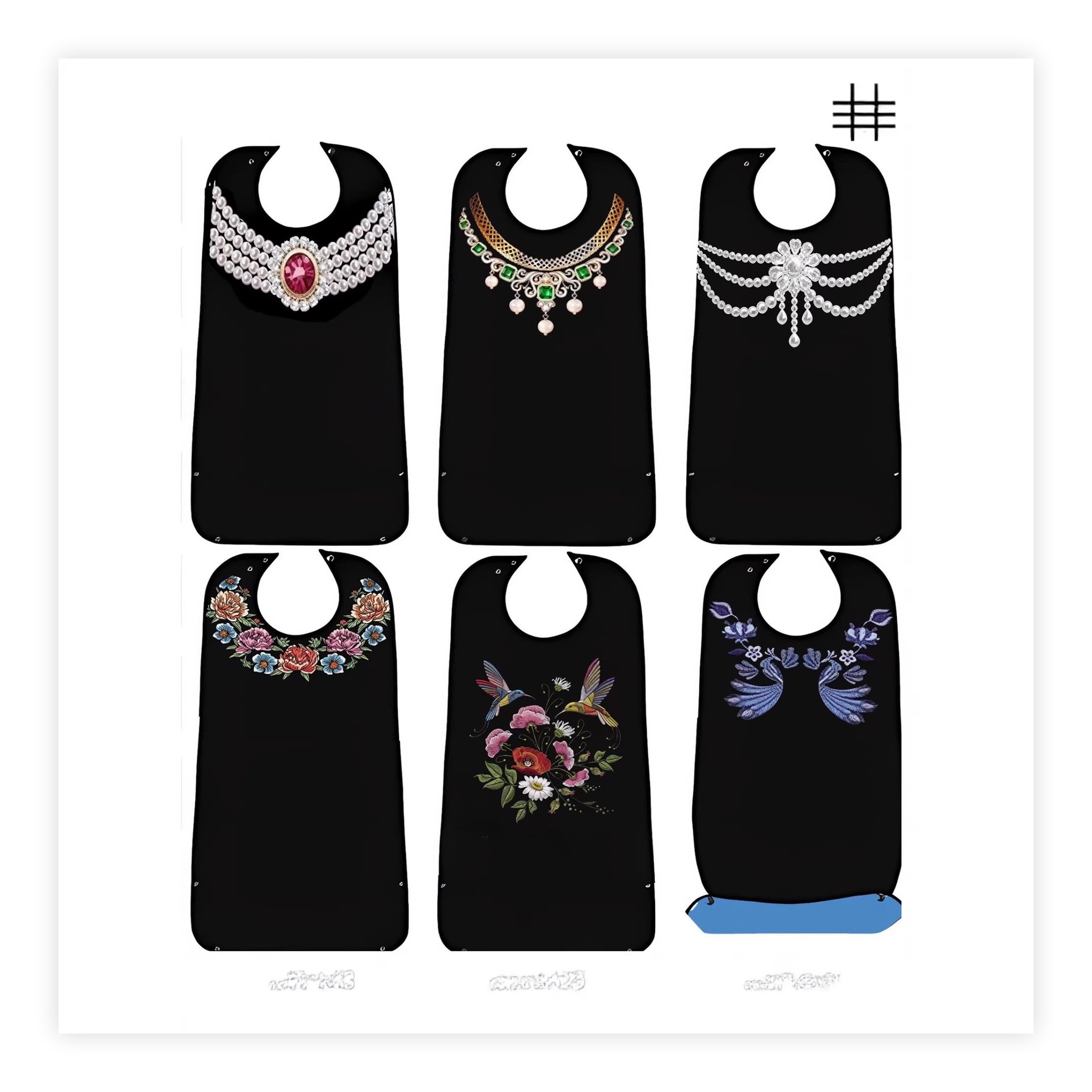 Premium Jewelry Decoration Waterproof Clothing Protector