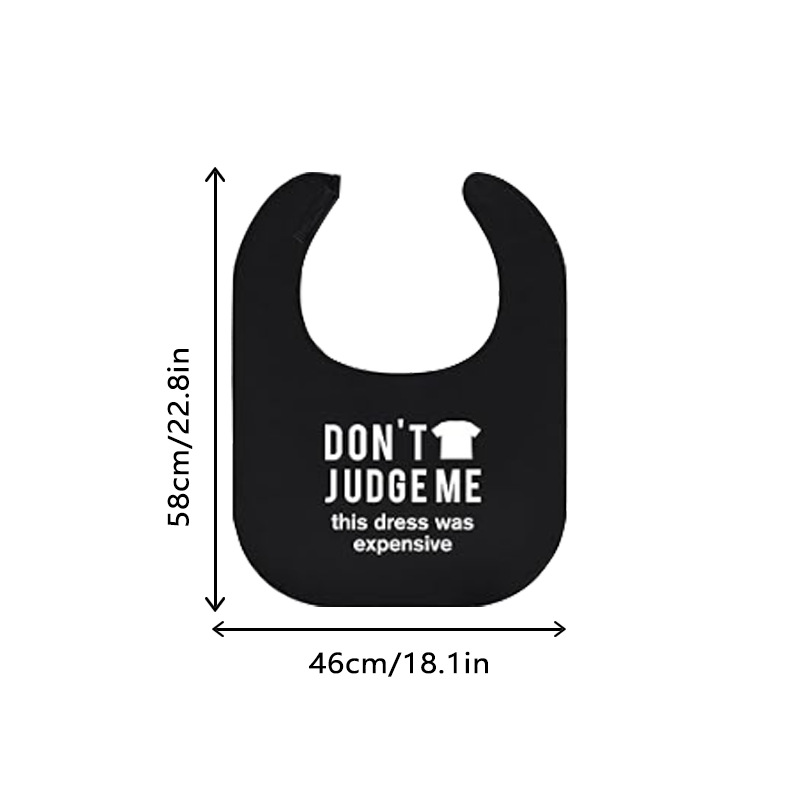 Humorous Message Waterproof Adult Bib ('I Haven't Eaten Yet' Series) - Image 7