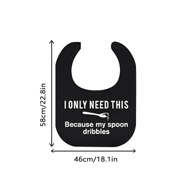 Humorous Message Waterproof Adult Bib ('I Haven't Eaten Yet' Series) - Image 8