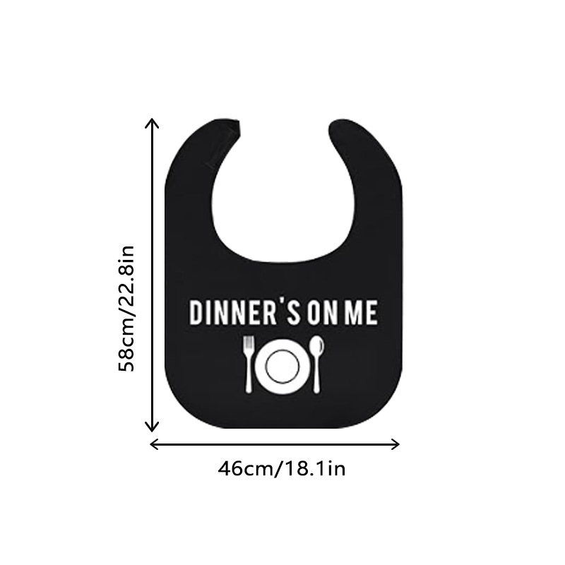 Humorous Message Waterproof Adult Bib ('I Haven't Eaten Yet' Series) - Image 9