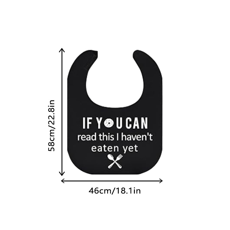 Humorous Message Waterproof Adult Bib ('I Haven't Eaten Yet' Series) - Image 11
