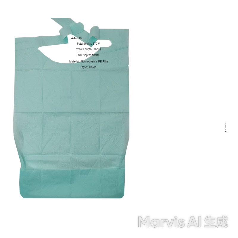 Disposable Tie-on Adult Bib (10pcs/bag) - Image 3