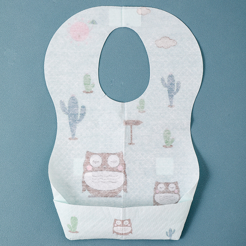 Disposable Animal-Print Baby Bib (0-6 Years, 120pcs MOQ) - Image 3